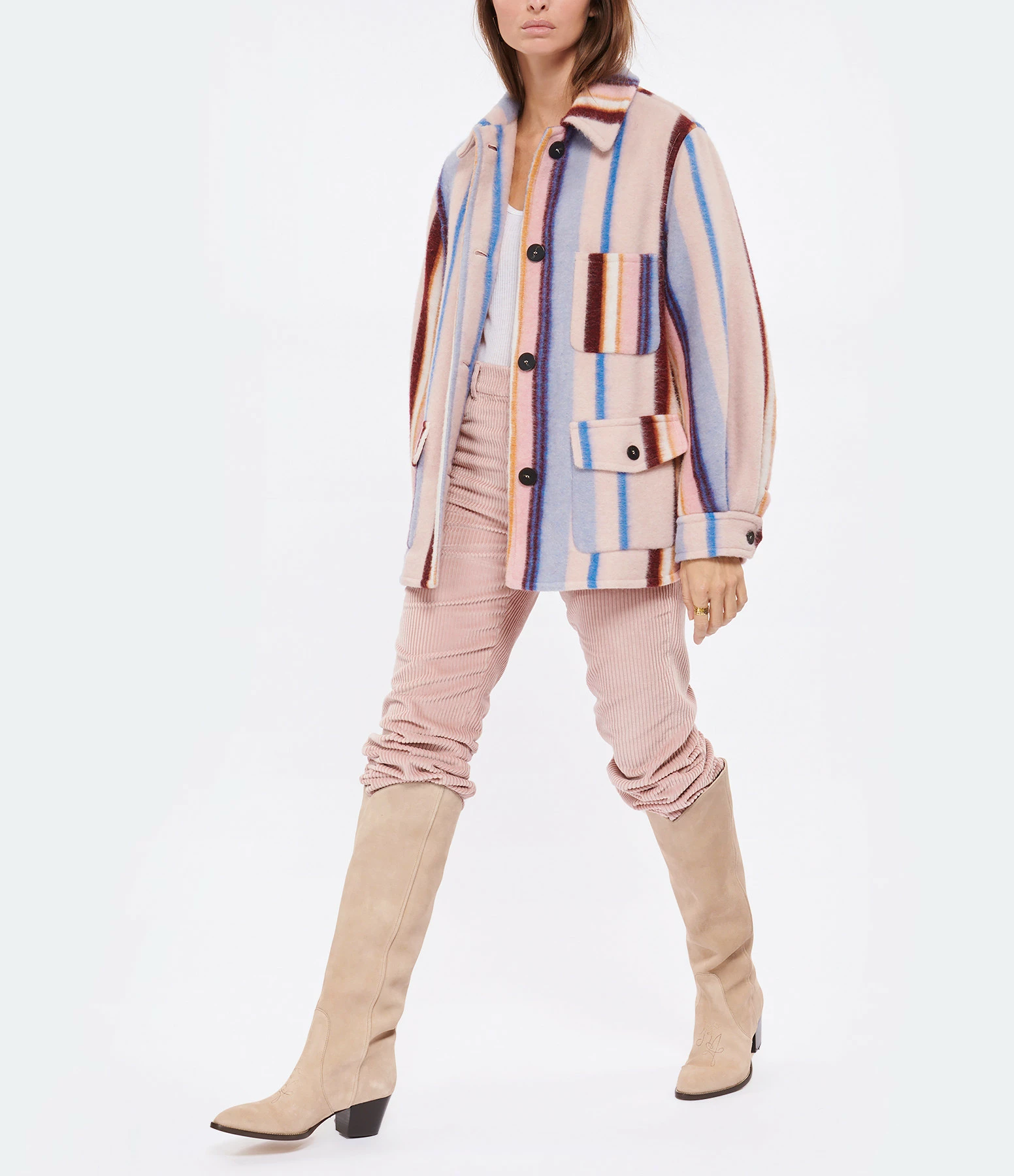 Meilleure affaire ???? FORTE_FORTE Manteau Laine Rayures Arcoiris ❤️ 3 Meilleure affaire ???? FORTE_FORTE Manteau Laine Rayures Arcoiris ❤️ – Image 3