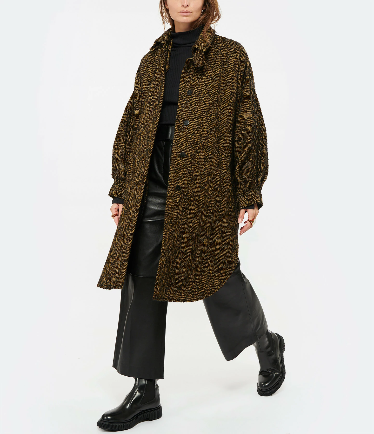 Coupon 🛒 FORTE_FORTE Manteau Cape Maille Chevron Dorado 🧨 2 Coupon 🛒 FORTE_FORTE Manteau Cape Maille Chevron Dorado 🧨 – Image 2