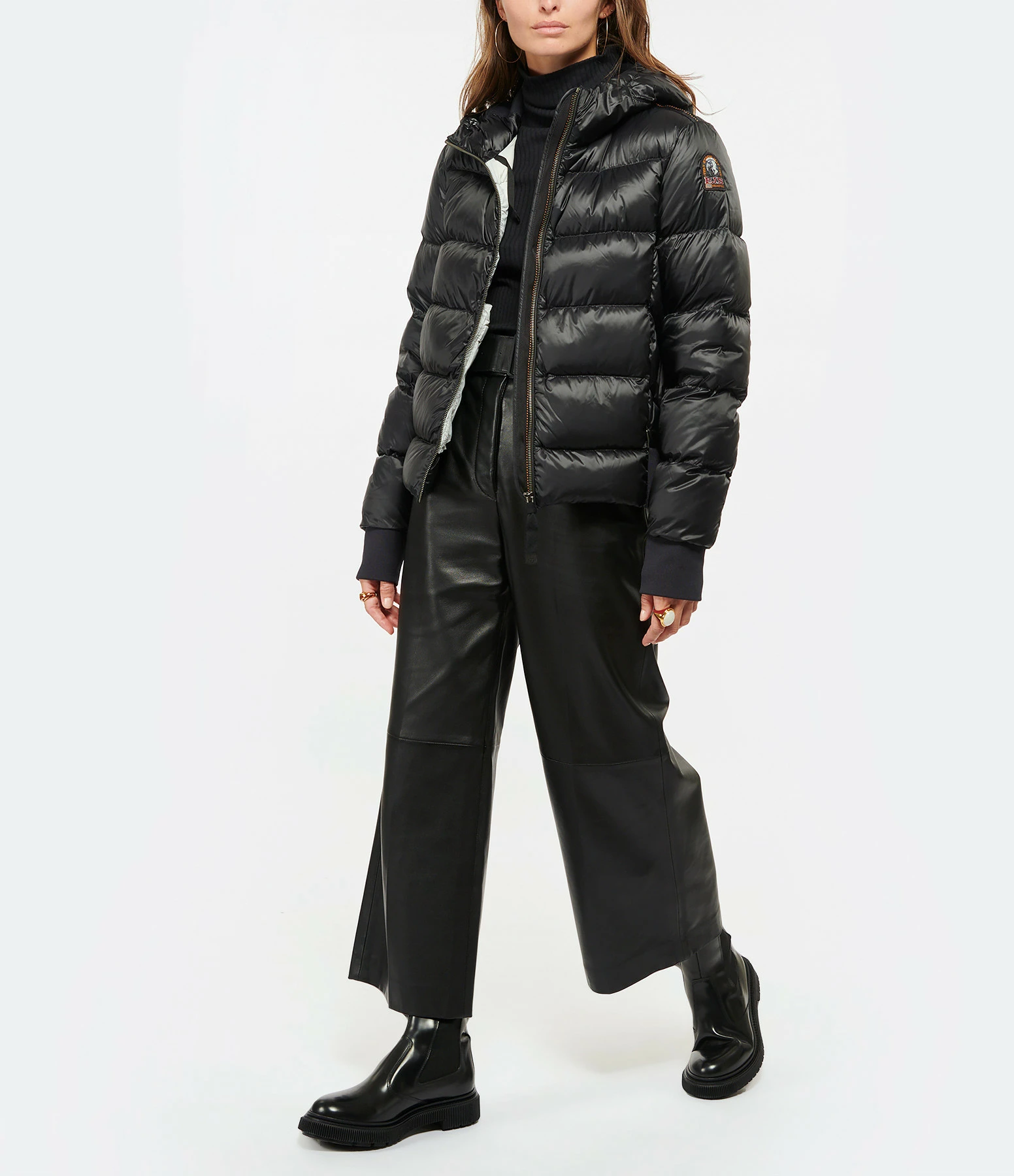 Nouveau ???? PARAJUMPERS Doudoune Courte Mariah Noir ⭐ 4 Nouveau ???? PARAJUMPERS Doudoune Courte Mariah Noir ⭐ – Image 4