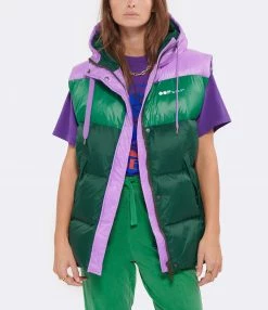 Alternative view of Meilleure vente ???? OOFWEAR Doudoune Sans Manches 9119 Vert Lila ????