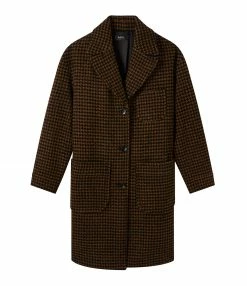 De gros 😍 A.P.C. Manteau Nina Laine Ocre 😍