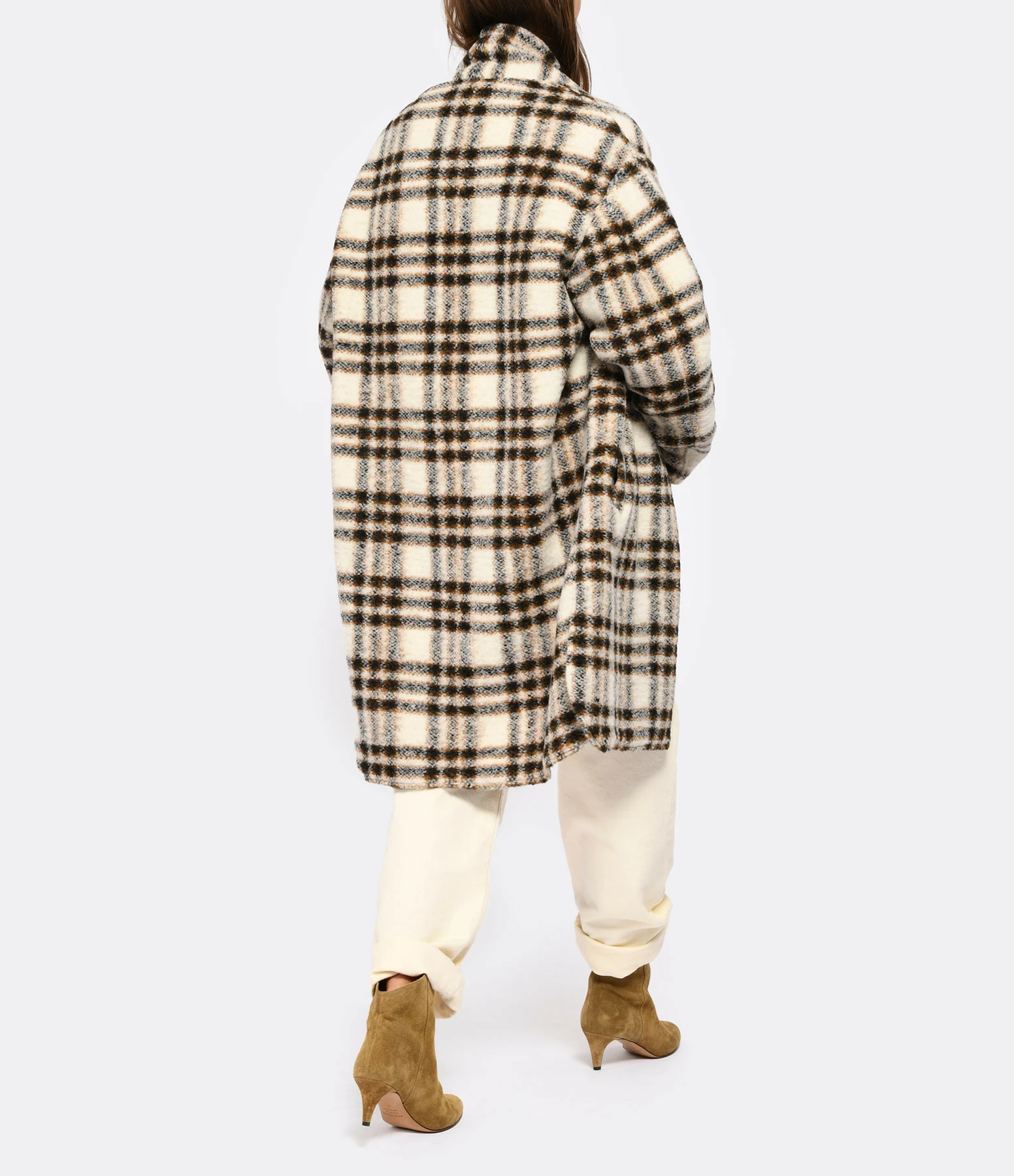 Bon marché ✔️ ISABEL MARANT ÉTOILE Manteau Gabriel Laine Écru 🛒 4 Bon marché ✔️ ISABEL MARANT ÉTOILE Manteau Gabriel Laine Écru 🛒 – Image 4