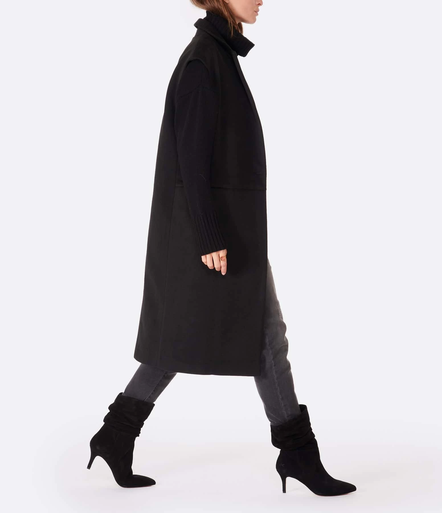 Budget ❤️ JEANNE VOULAND Manteau Sans Manches Eli Noir 🤩 5 Budget ❤️ JEANNE VOULAND Manteau Sans Manches Eli Noir 🤩 – Image 5