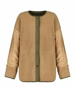 Acheter 👍 CLOSED Veste Réversible Oversize Coton Vert ⌛