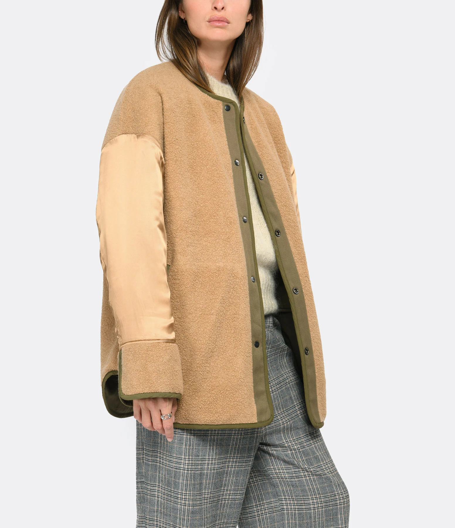 Acheter đ CLOSED Veste RĂ©versible Oversize Coton Vert â 6 Acheter đ CLOSED Veste RĂ©versible Oversize Coton Vert â â Image 6