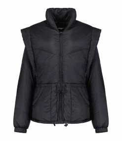 Vente flash 🥰 ISABEL MARANT Manteau Darshayo Noir 💯