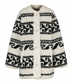 Vente flash 🎁 ISABEL MARANT ÉTOILE Manteau Himemma Écru 🤩