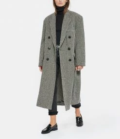 Meilleure vente ✔️ ISABEL MARANT ÉTOILE Manteau Lojima Laine Organique Noir Écru 🥰 -BOUTIQUE MARGAUX LONNBERG unnamed file 3188