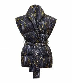 Budget 🎁 MES DEMOISELLES Doudoune Fine Sans Manches Meli Marbre Noir 😉