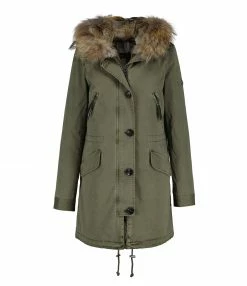 Meilleur prix ⭐ BLONDE N°8 Parka Aspen 515 Blonde Kaki Fourrure 👍