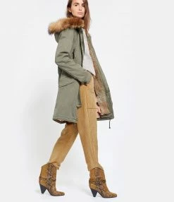 Meilleur prix ⭐ BLONDE N°8 Parka Aspen 515 Blonde Kaki Fourrure ???? -BOUTIQUE MARGAUX LONNBERG unnamed file 3254