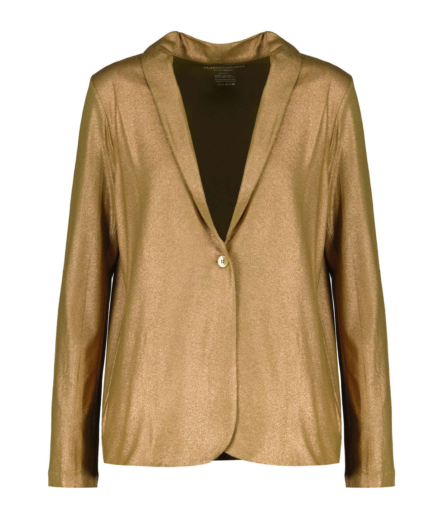 De gros 🔔 MAJESTIC FILATURES Veste Blazer Ambre 🛒 1 De gros 🔔 MAJESTIC FILATURES Veste Blazer Ambre 🛒