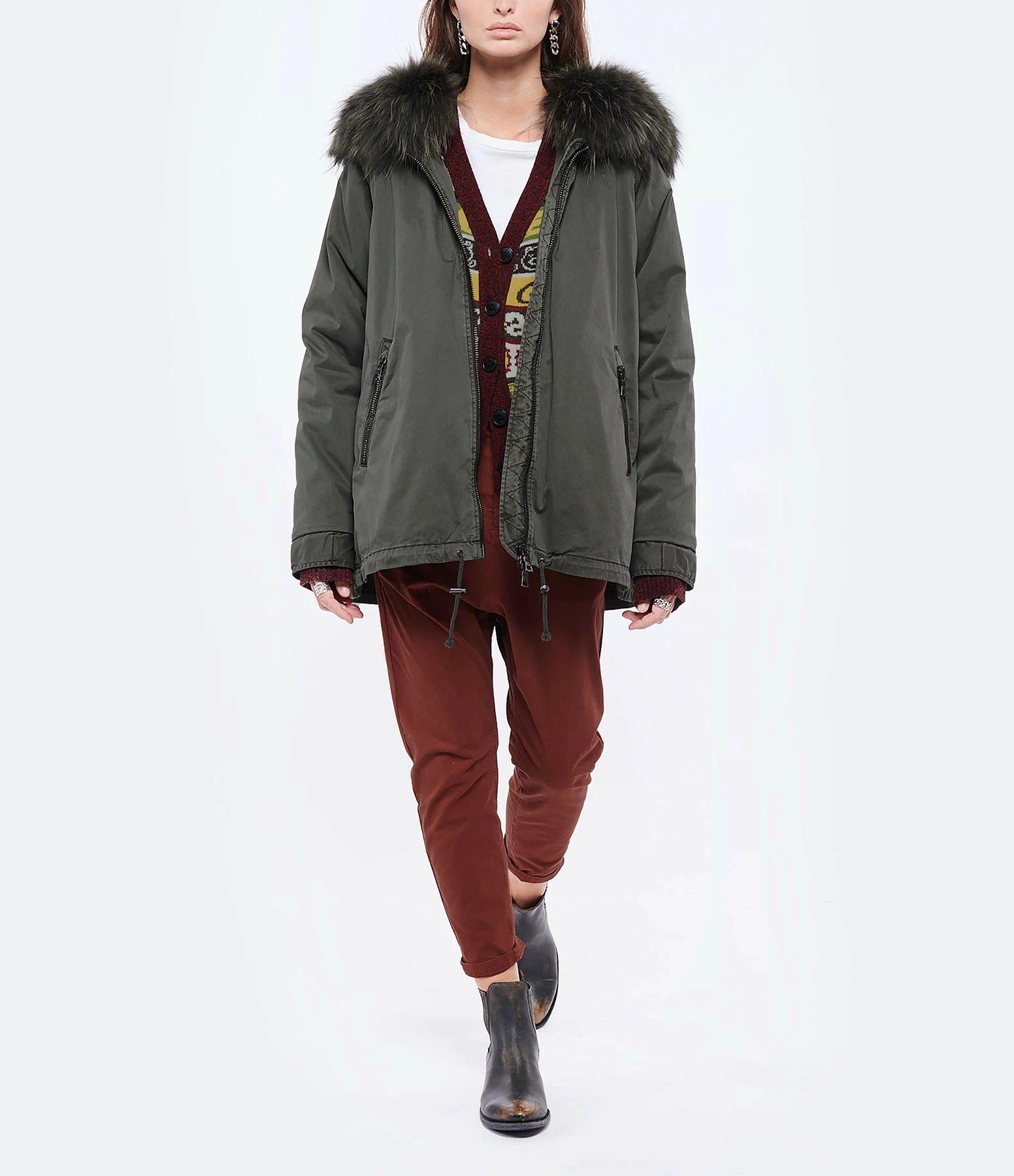 Vente flash 🔔 BLONDE N°8 Parka Rennes 515 Night Vert ⌛ 4 Vente flash 🔔 BLONDE N°8 Parka Rennes 515 Night Vert ⌛ – Image 4