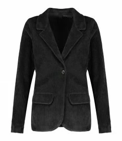 Coupon 🥰 MAJESTIC FILATURES Veste Blazer Coton Noir 🔔