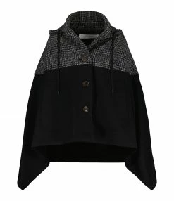 Meilleure affaire ???? SEE BY CHLOE Manteau Laine Noir Gris ????