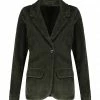 Offres ???? MAJESTIC FILATURES Veste Blazer Coton Pine Green ✔️