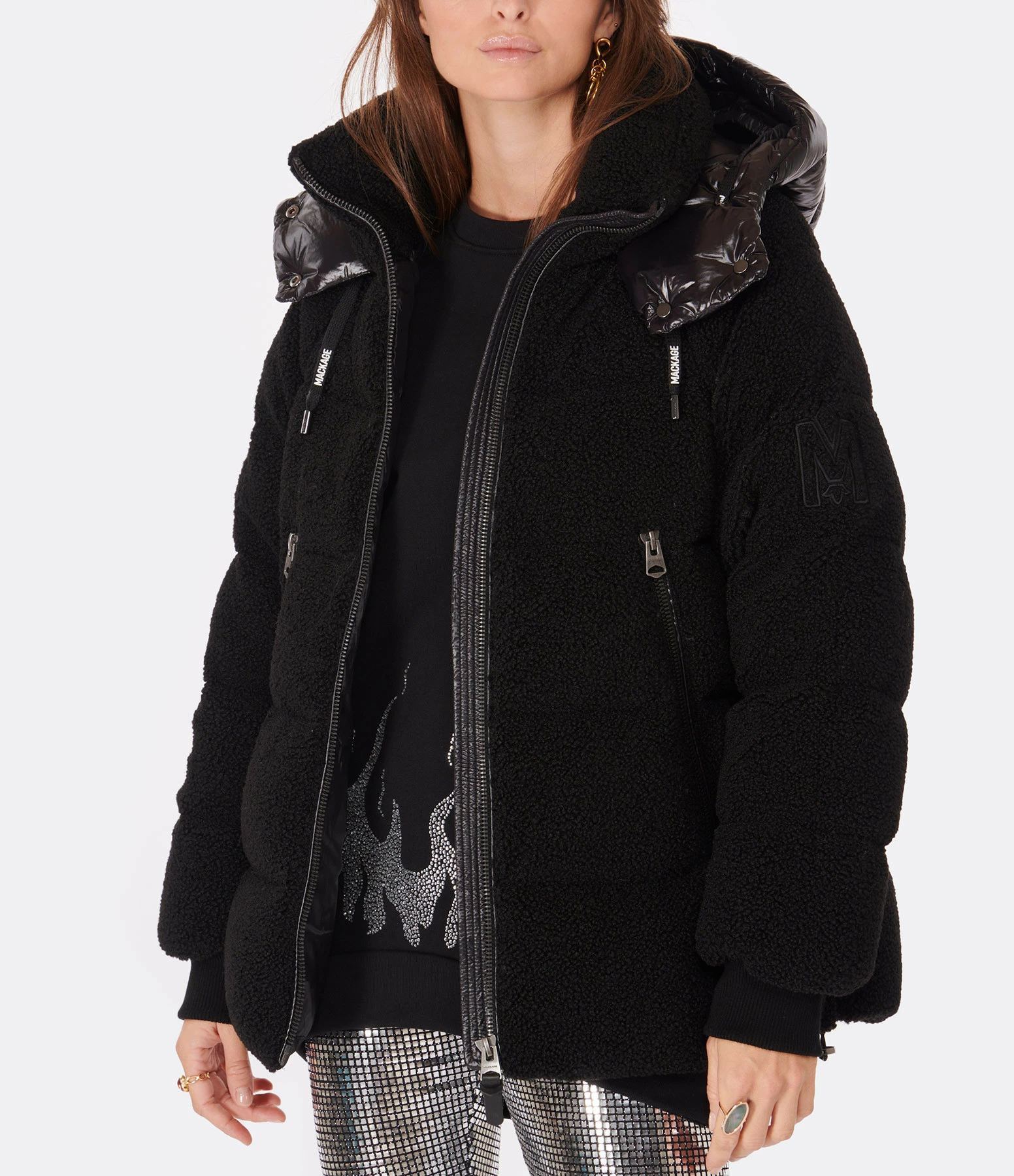 Sortie 😀 MACKAGE Doudoune Edana Matelassée Noir 👏 3 Sortie 😀 MACKAGE Doudoune Edana Matelassée Noir 👏 – Image 3