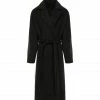 De gros 🛒 JEANNE VOULAND Manteau Iono Ceinturé Long Noir ❤️