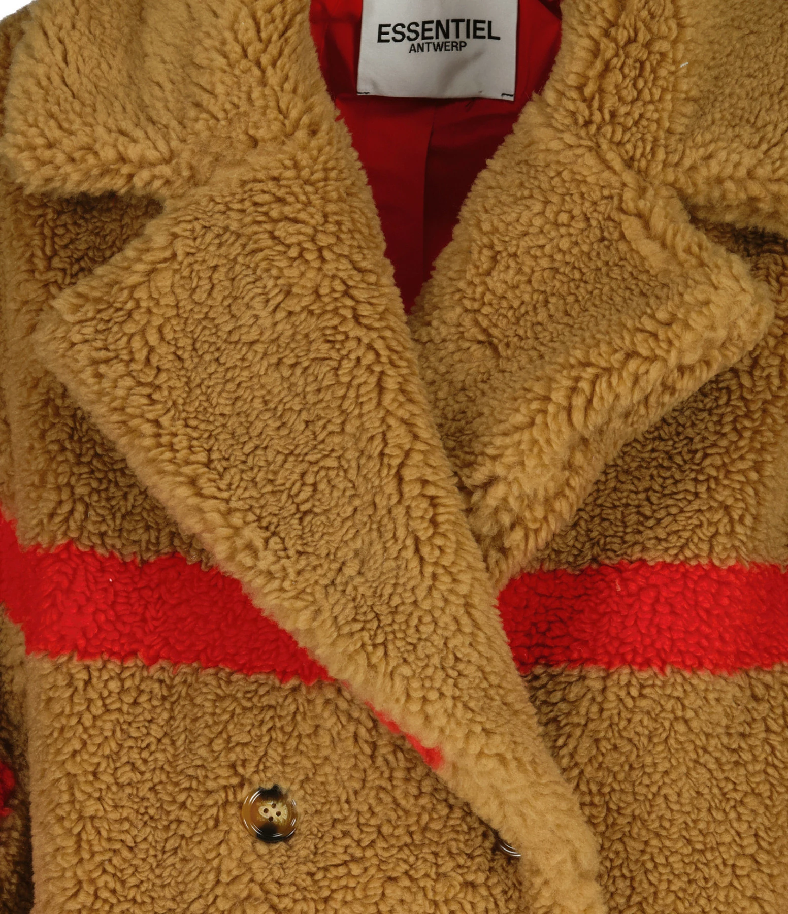 Coupon ???? ESSENTIEL ANTWERP Manteau Cry Recyclé Firemen Red ???? 2 Coupon ???? ESSENTIEL ANTWERP Manteau Cry Recyclé Firemen Red ???? – Image 2