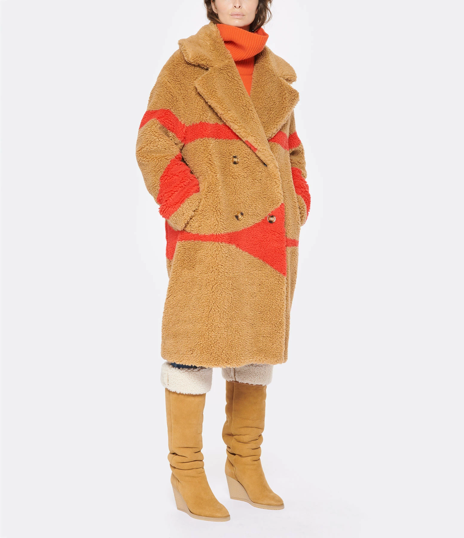 Coupon ???? ESSENTIEL ANTWERP Manteau Cry Recyclé Firemen Red ???? 3 Coupon ???? ESSENTIEL ANTWERP Manteau Cry Recyclé Firemen Red ???? – Image 3