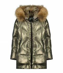 Le moins cher 😀 BLONDE N°8 Doudoune Frost 515 Kaki Metallic Raccon ✨