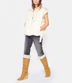 De gros 🤩 GANNI Veste Sans Manches Oversize Recyclée Buttercream ✨ -BOUTIQUE MARGAUX LONNBERG unnamed file 3409