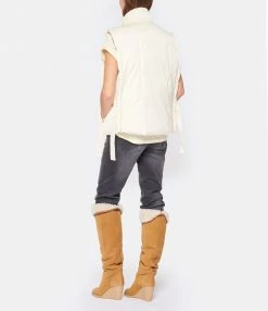 De gros 🤩 GANNI Veste Sans Manches Oversize Recyclée Buttercream ✨ -BOUTIQUE MARGAUX LONNBERG unnamed file 3410