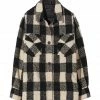 Top 10 😀 NILI LOTAN Manteau Lenore Laine Carreaux Noir Ivoire 🥰