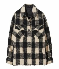 Top 10 😀 NILI LOTAN Manteau Lenore Laine Carreaux Noir Ivoire 🥰