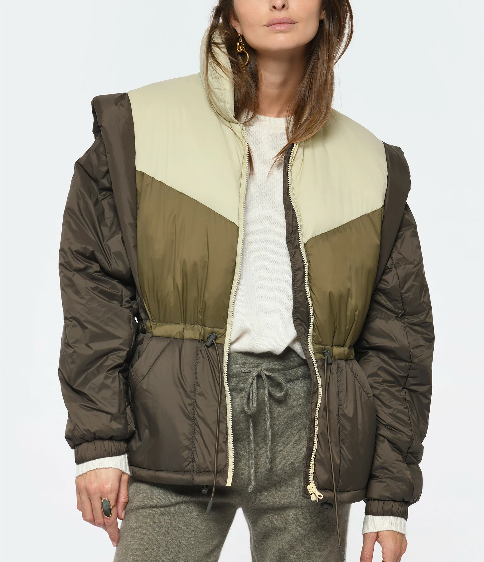 Meilleure affaire ???? ISABEL MARANT Doudoune Darshazi Kaki ???? 5 Meilleure affaire ???? ISABEL MARANT Doudoune Darshazi Kaki ???? – Image 5