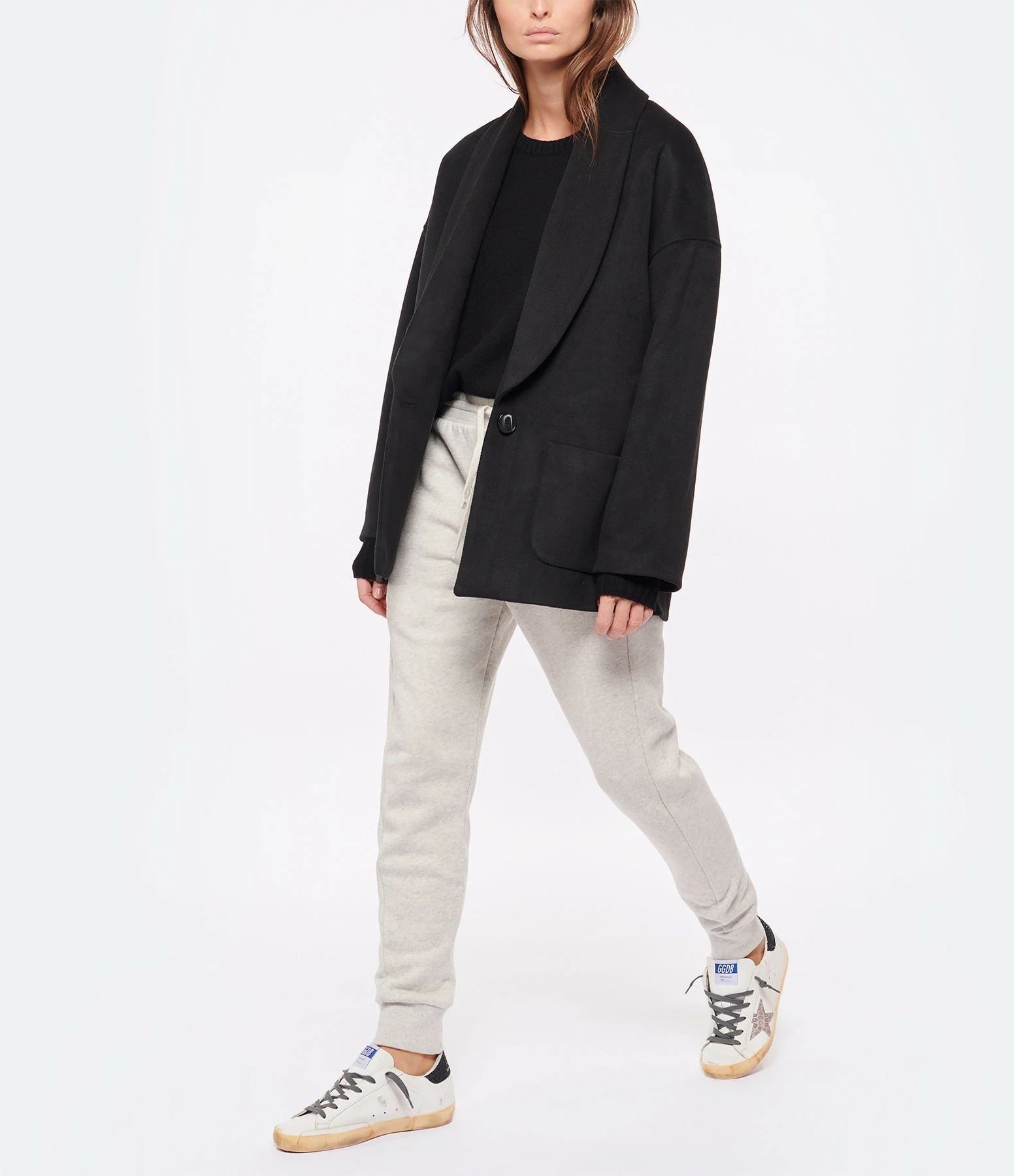 Le moins cher ???? JEANNE VOULAND Manteau Albe Noir ???? 4 Le moins cher ???? JEANNE VOULAND Manteau Albe Noir ???? – Image 4