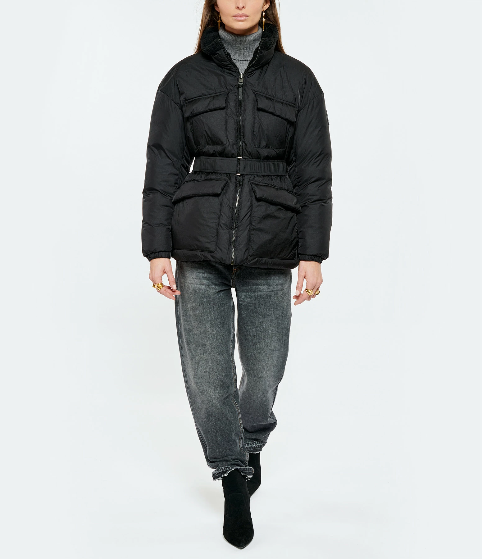 Meilleur prix ???? MACKAGE Blouson Celyn Noir ???? 3 Meilleur prix ???? MACKAGE Blouson Celyn Noir ???? – Image 3