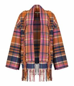 Nouveau 👍 XIRENA Veste Austyn Carreaux Persimmon 🔥