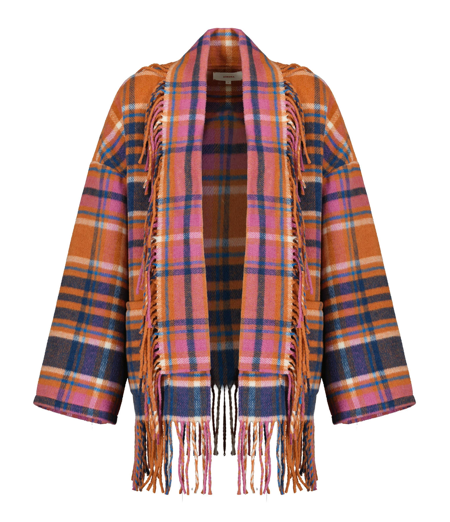 Nouveau ???? XIRENA Veste Austyn Carreaux Persimmon ???? 1 Nouveau ???? XIRENA Veste Austyn Carreaux Persimmon ????