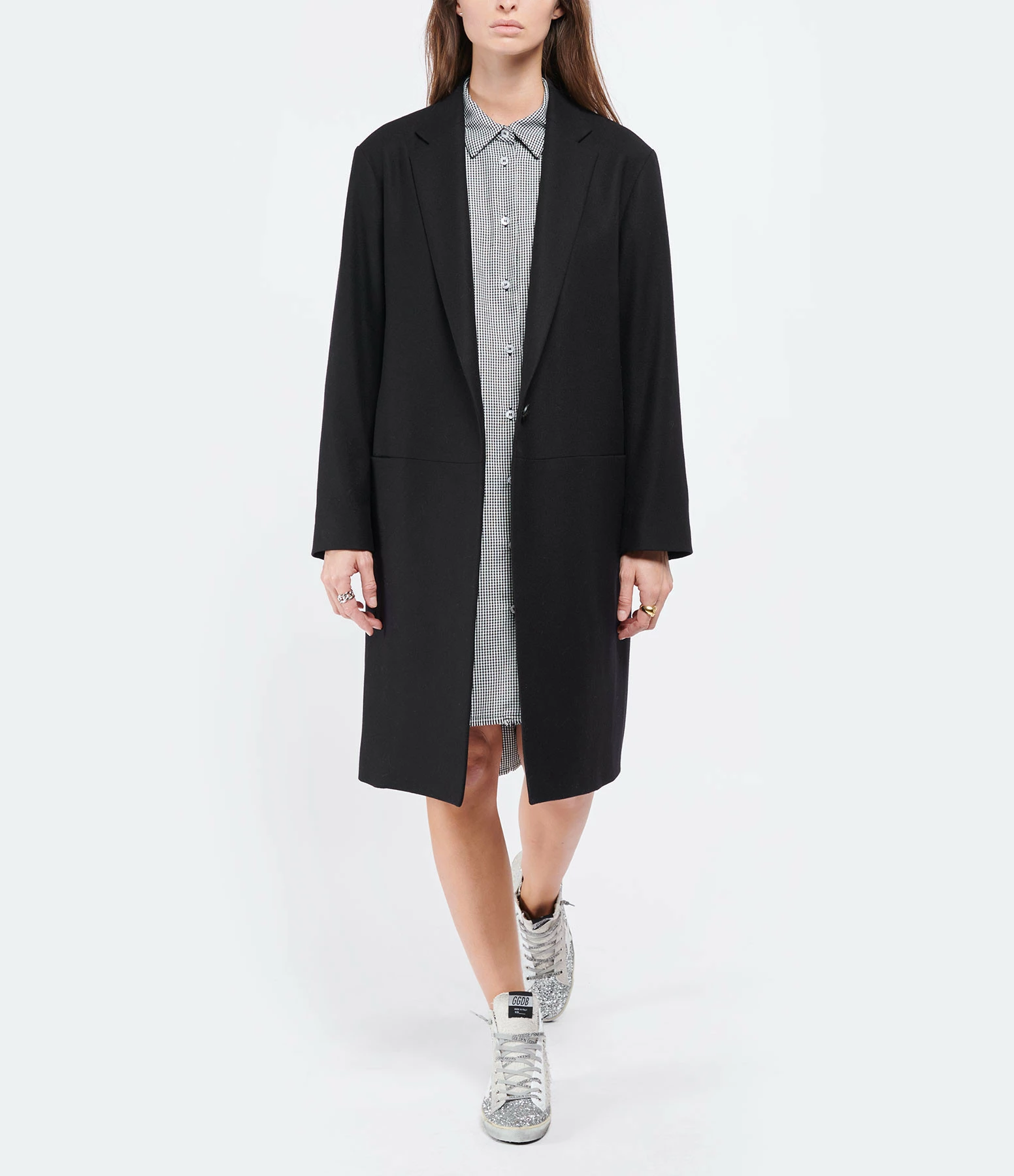 Remise 🤩 JEANNE VOULAND Manteau Eres Laine Cachemire Noir 😉 7 Remise 🤩 JEANNE VOULAND Manteau Eres Laine Cachemire Noir 😉 – Image 7