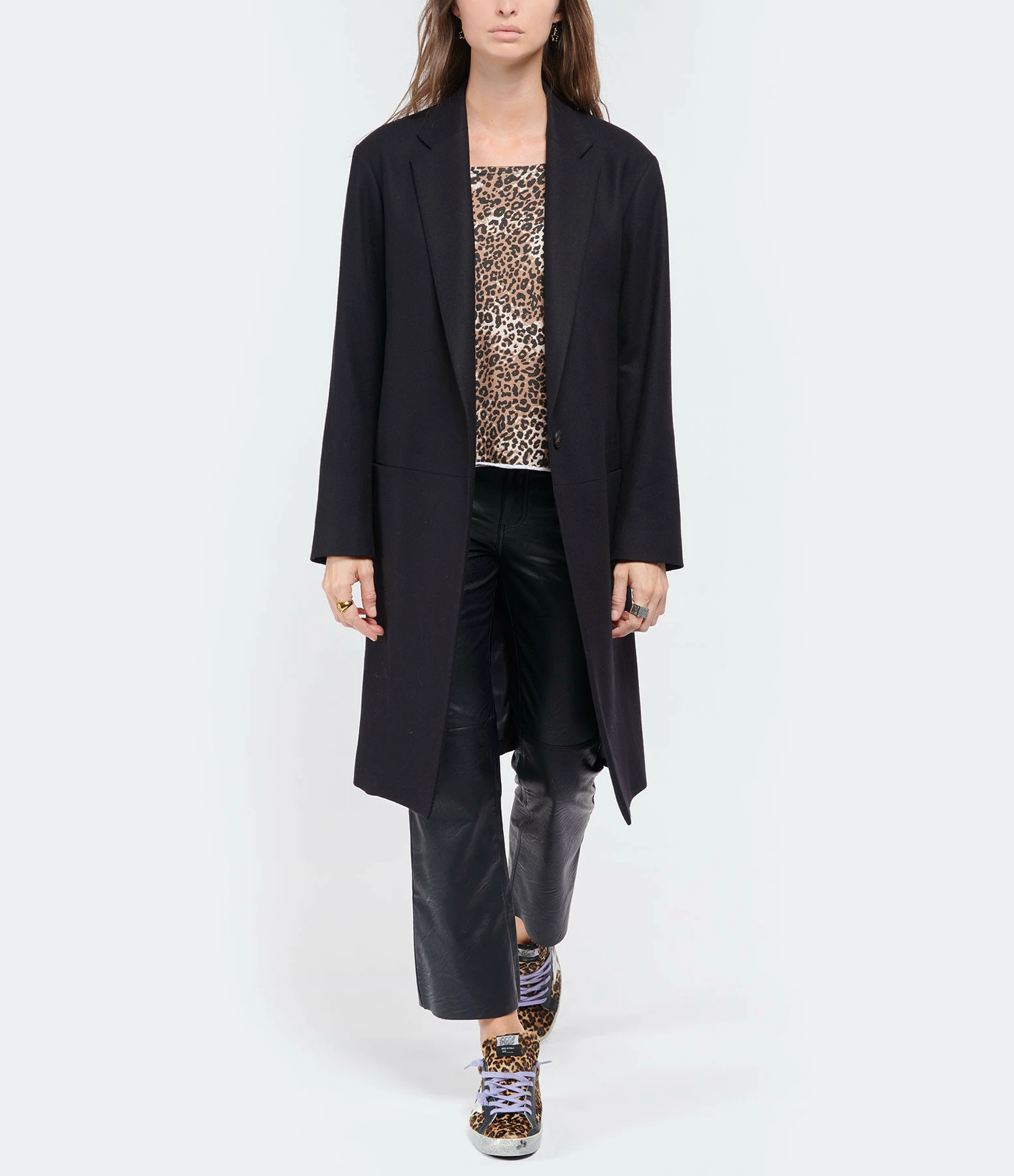 Remise 🤩 JEANNE VOULAND Manteau Eres Laine Cachemire Noir 😉 8 Remise 🤩 JEANNE VOULAND Manteau Eres Laine Cachemire Noir 😉 – Image 8