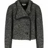 Offres 🎉 ISABEL MARANT ÉTOILE Veste Edith Laine Vierge Noir 👍