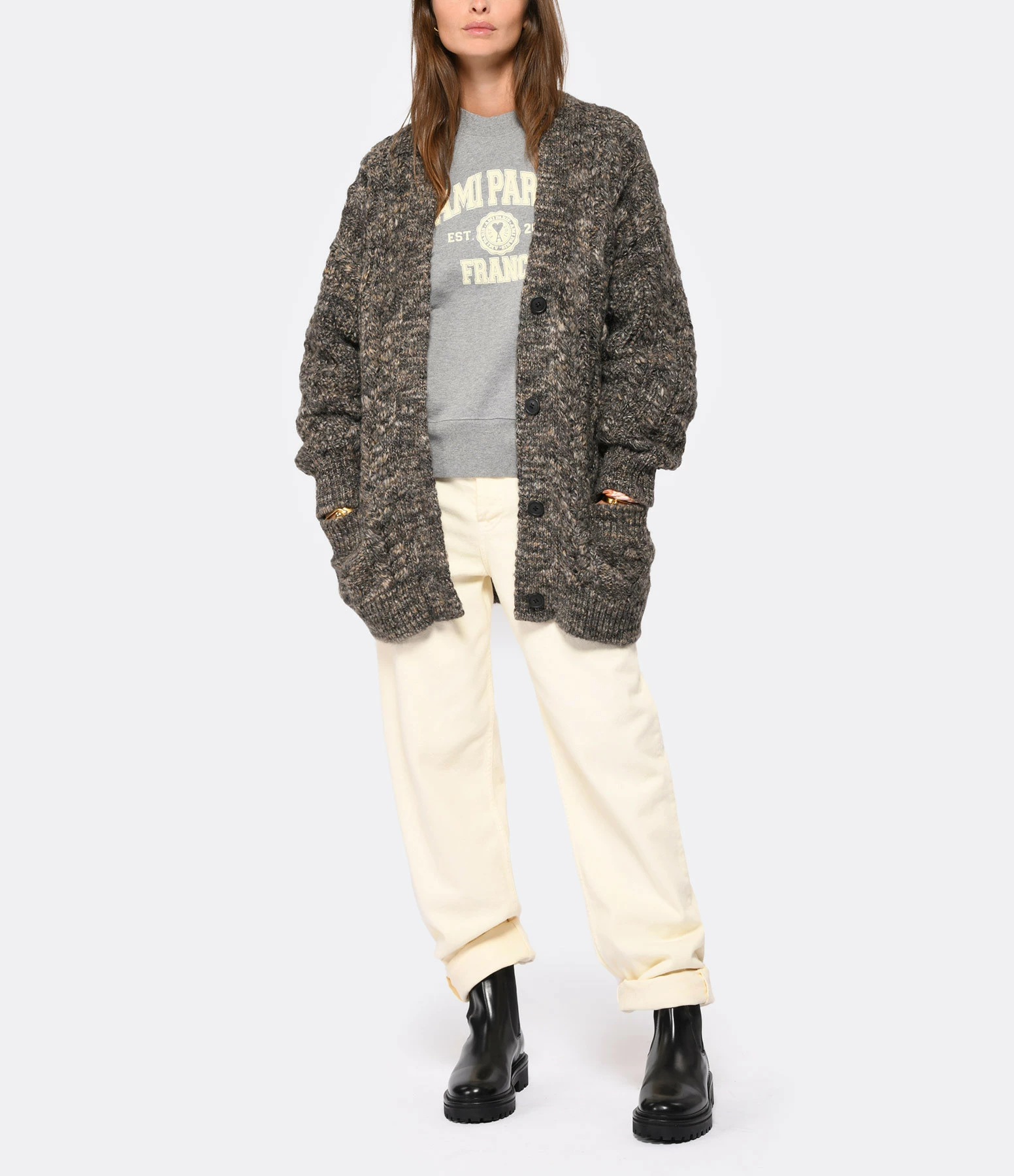 Offres ???? ISABEL MARANT ÉTOILE Cardigan Roswelly Marron ⭐ 4 Offres ???? ISABEL MARANT ÉTOILE Cardigan Roswelly Marron ⭐ – Image 4