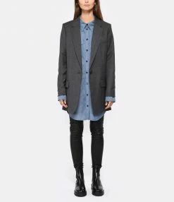 Tout neuf 😉 ISABEL MARANT Veste Blazer Jada Laine Vierge Gris ⌛ -BOUTIQUE MARGAUX LONNBERG unnamed file 394