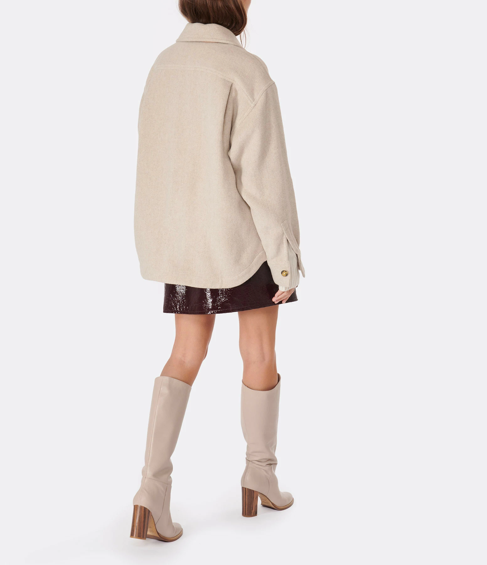 Remise 👏 MIRA MIKATI Veste Cusco Patchs Recyclée Beige 🥰 5 Remise 👏 MIRA MIKATI Veste Cusco Patchs Recyclée Beige 🥰 – Image 5