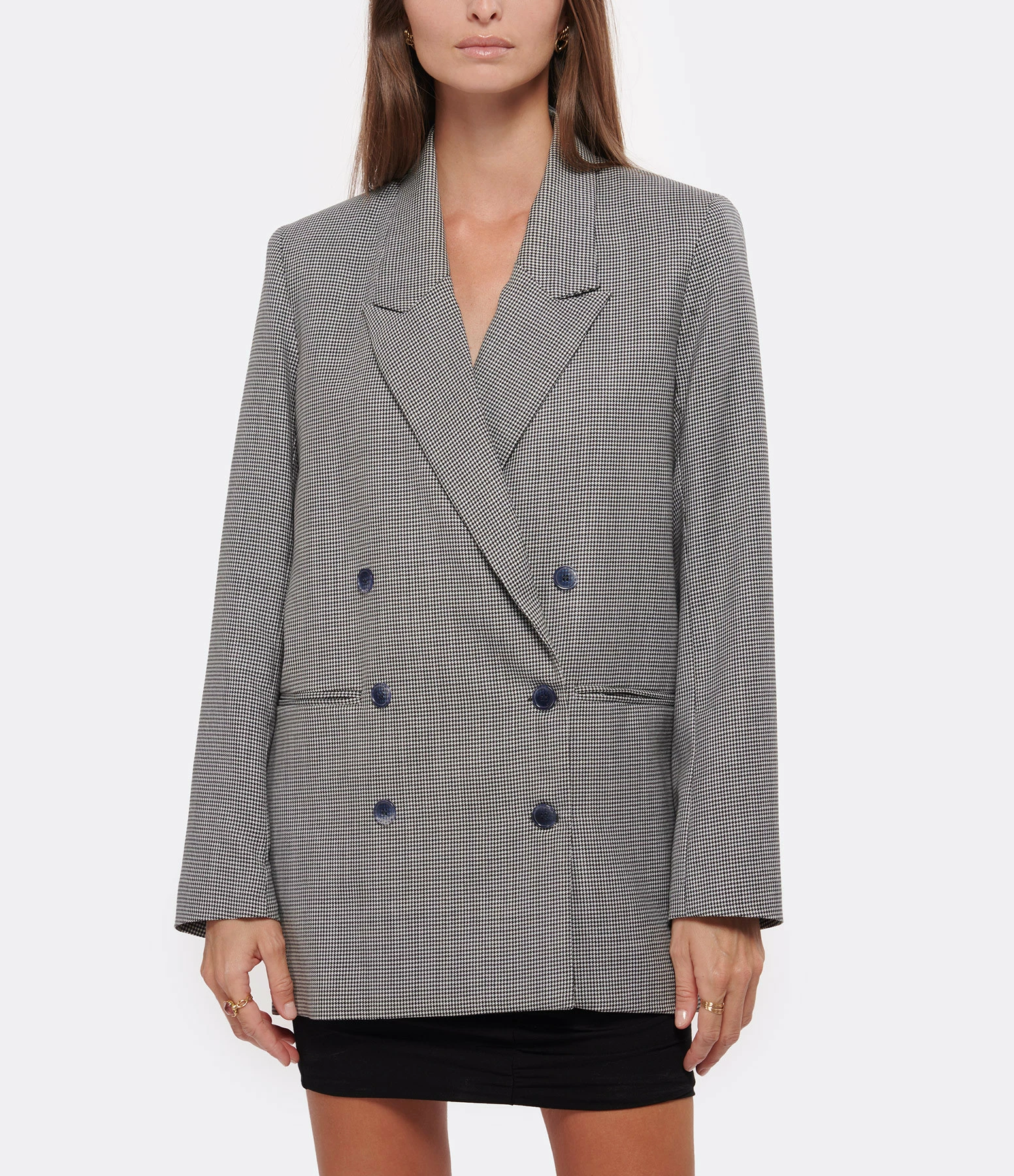 Acheter 💯 ROSEANNA Veste Blazer Kiss Laine Vierge Multi Noir 🌟 3 Acheter 💯 ROSEANNA Veste Blazer Kiss Laine Vierge Multi Noir 🌟 – Image 3