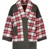 Promo ✨ CHARLIE JOE Veste Luck Coton Tartan Rouge ????
