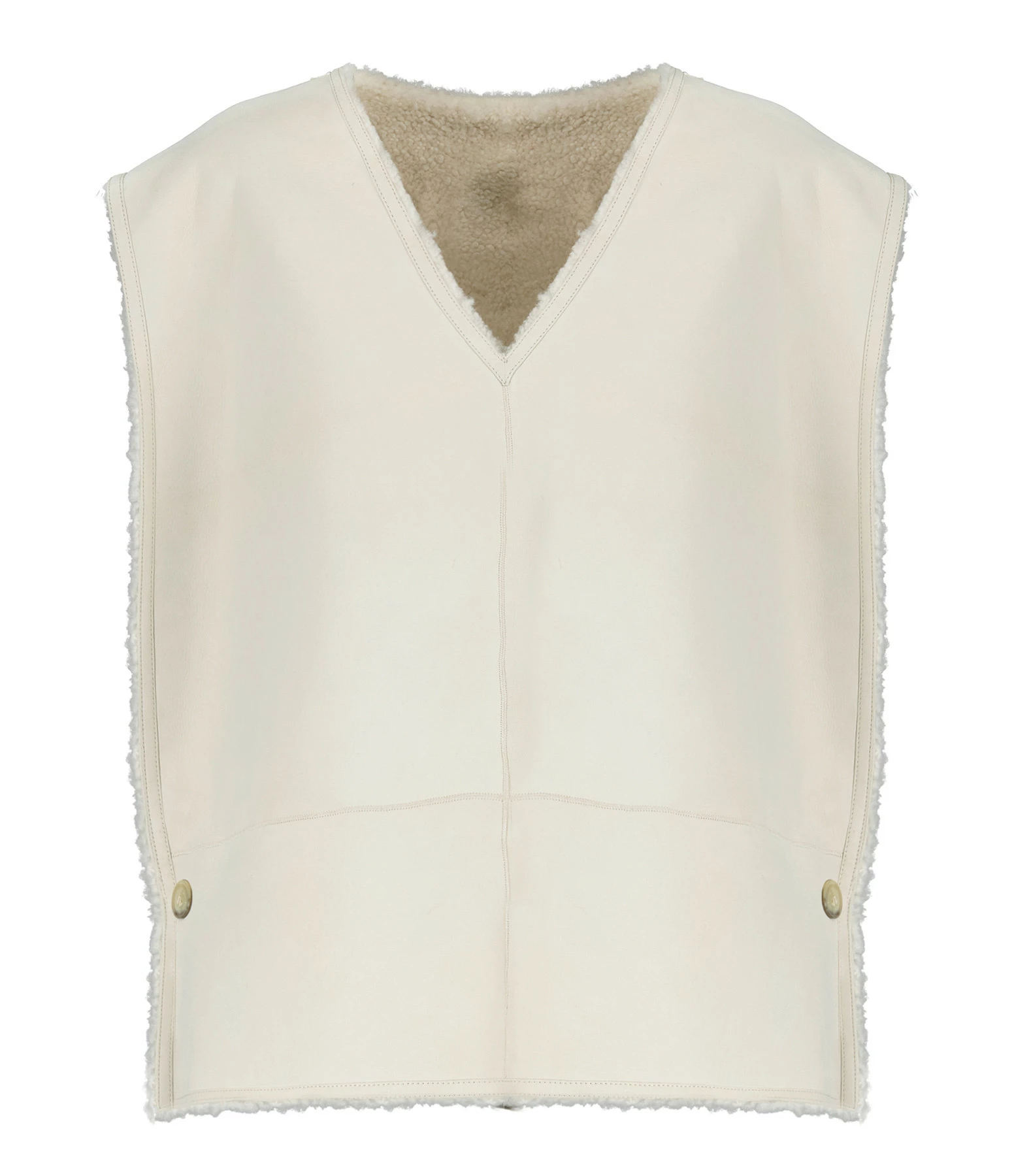 Le moins cher ???? CLOSED Pull Sans Manches Réversible Peau Lainée Crème ⭐ 1 Le moins cher ???? CLOSED Pull Sans Manches Réversible Peau Lainée Crème ⭐