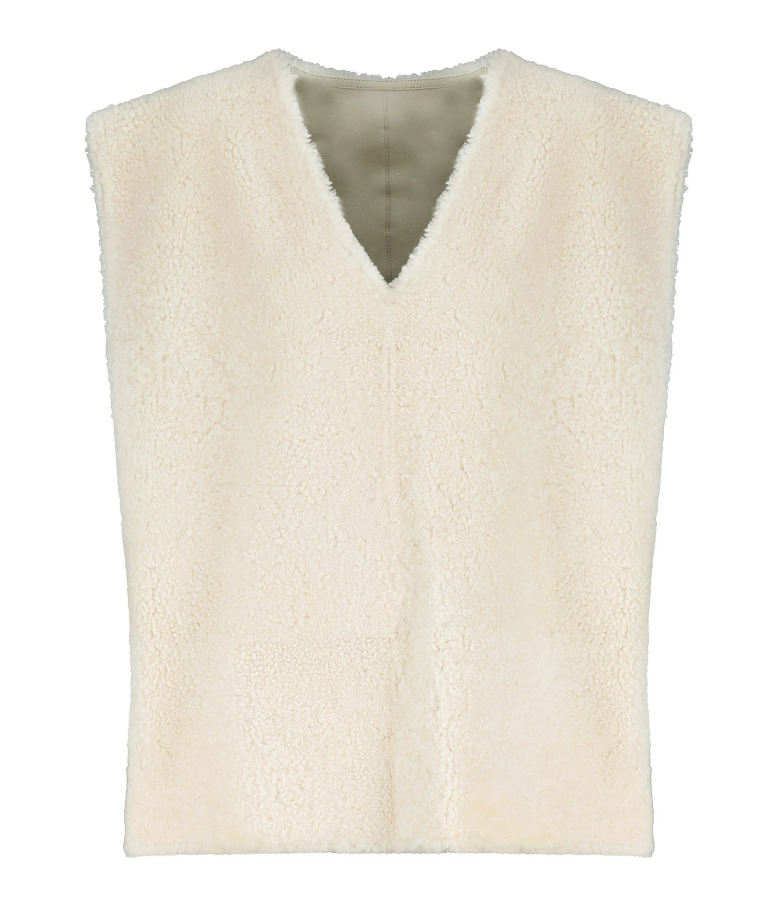 Le moins cher ???? CLOSED Pull Sans Manches Réversible Peau Lainée Crème ⭐ 2 Le moins cher ???? CLOSED Pull Sans Manches Réversible Peau Lainée Crème ⭐ – Image 2