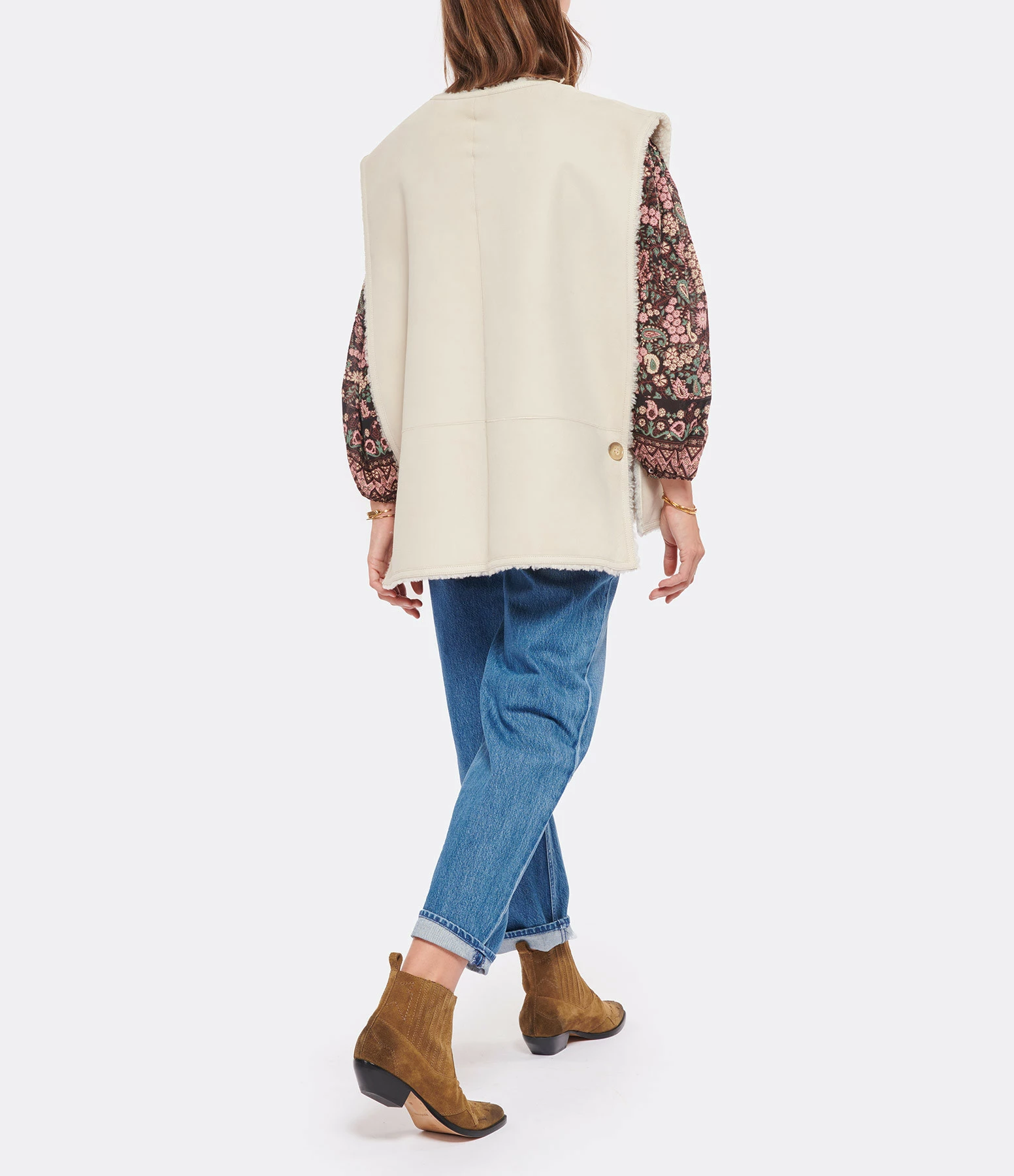 Le moins cher ???? CLOSED Pull Sans Manches Réversible Peau Lainée Crème ⭐ 7 Le moins cher ???? CLOSED Pull Sans Manches Réversible Peau Lainée Crème ⭐ – Image 7