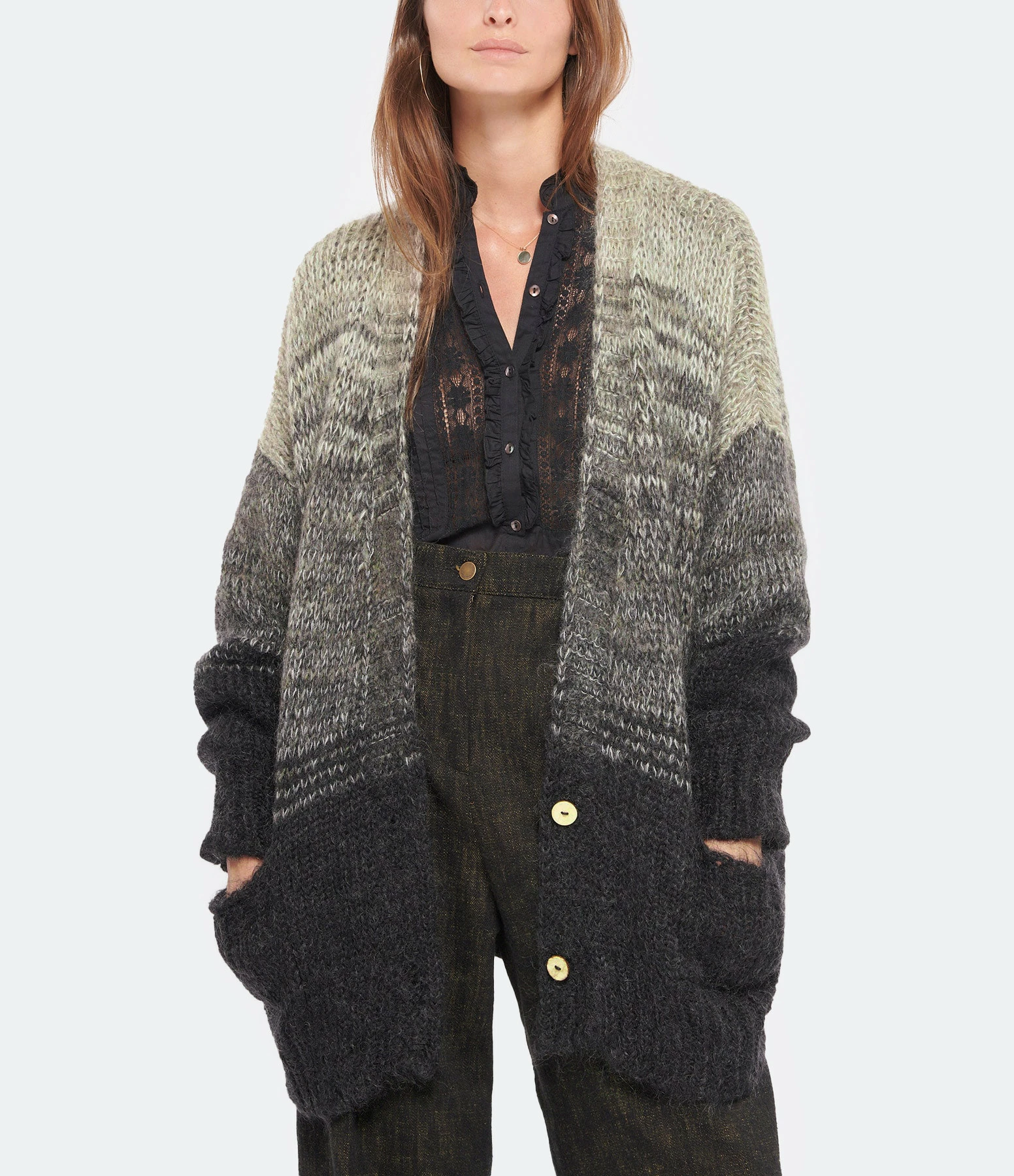 Tout neuf ❤️ NOUS Cardigan Carry Noir ✨ 2 Tout neuf ❤️ NOUS Cardigan Carry Noir ✨ – Image 2