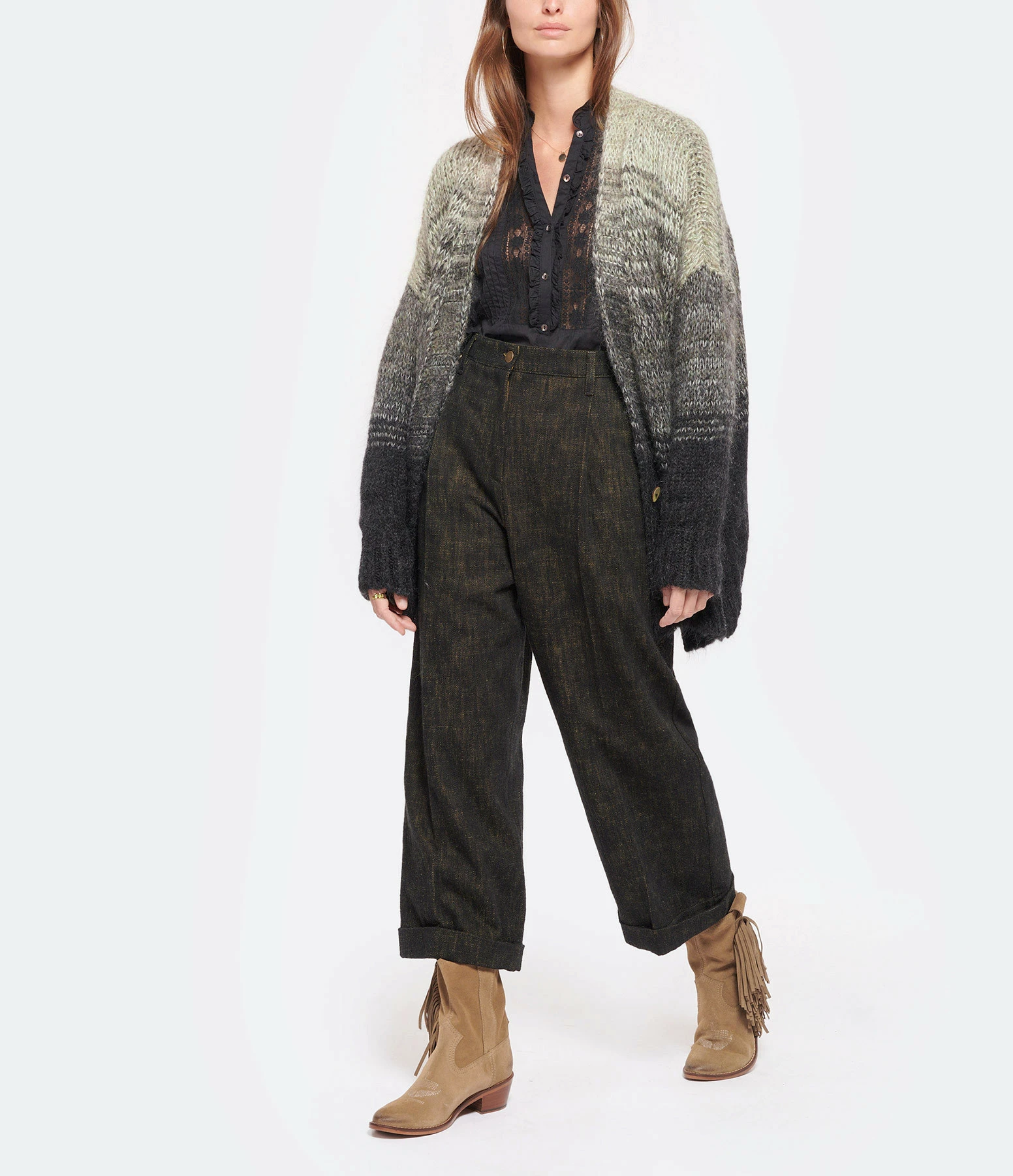 Tout neuf ❤️ NOUS Cardigan Carry Noir ✨ 3 Tout neuf ❤️ NOUS Cardigan Carry Noir ✨ – Image 3