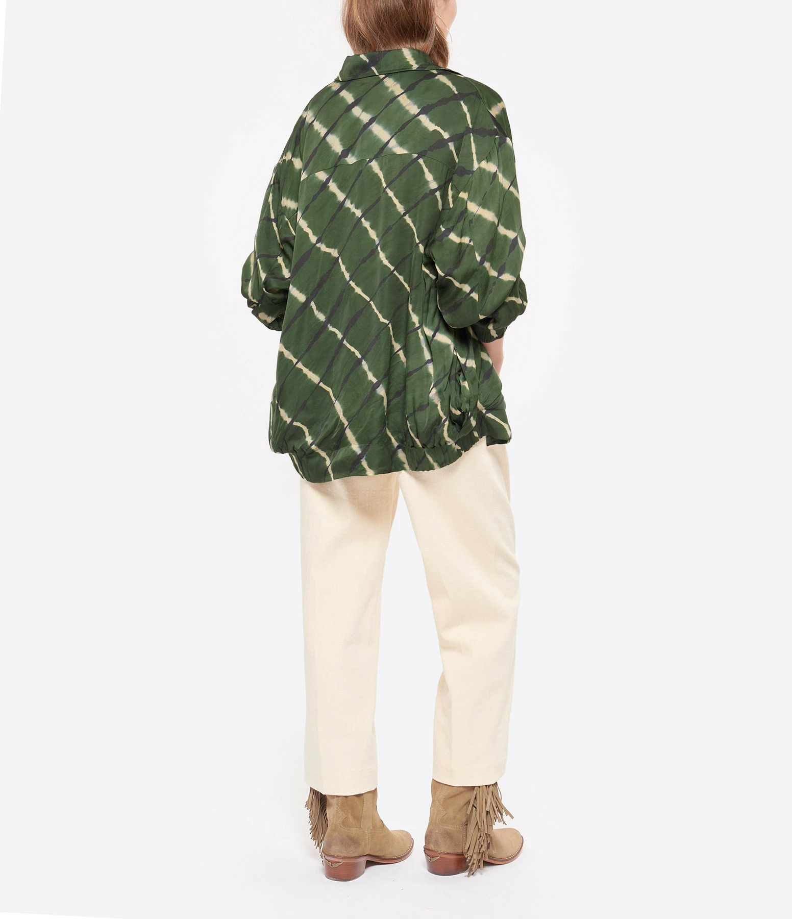 Remise 😀 NOUS Chemise Bomber Claire Vert 🎁 4 Remise 😀 NOUS Chemise Bomber Claire Vert 🎁 – Image 4