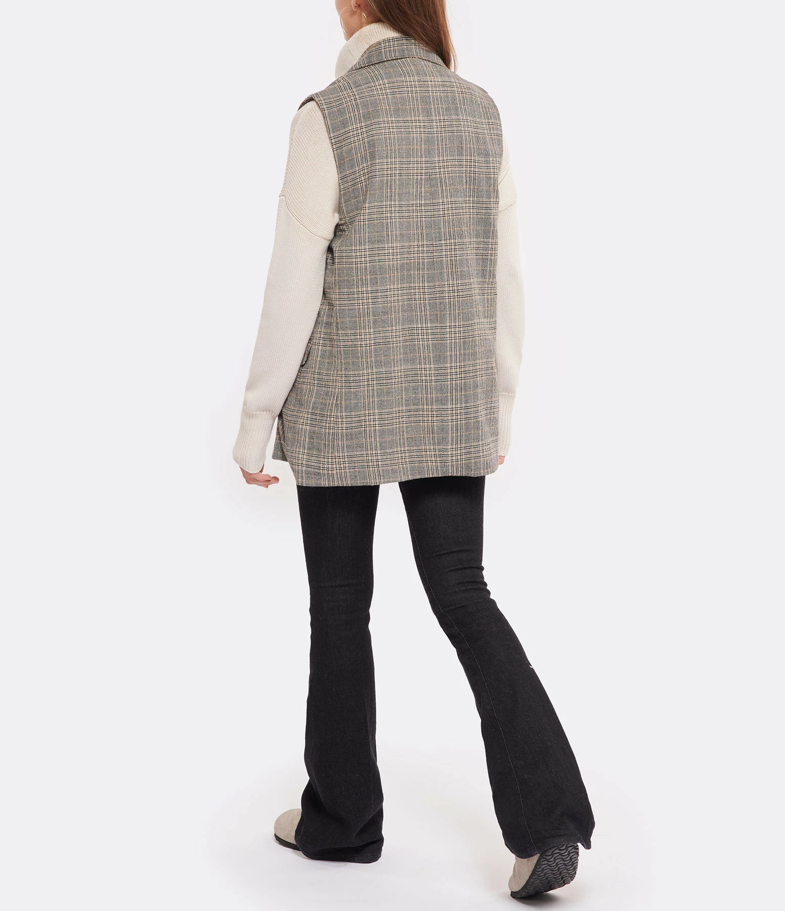 Grosses soldes ❤️ CHARLIE JOE Veste Jerry Laine Prince De Galles ???? 5 Grosses soldes ❤️ CHARLIE JOE Veste Jerry Laine Prince De Galles ???? – Image 5