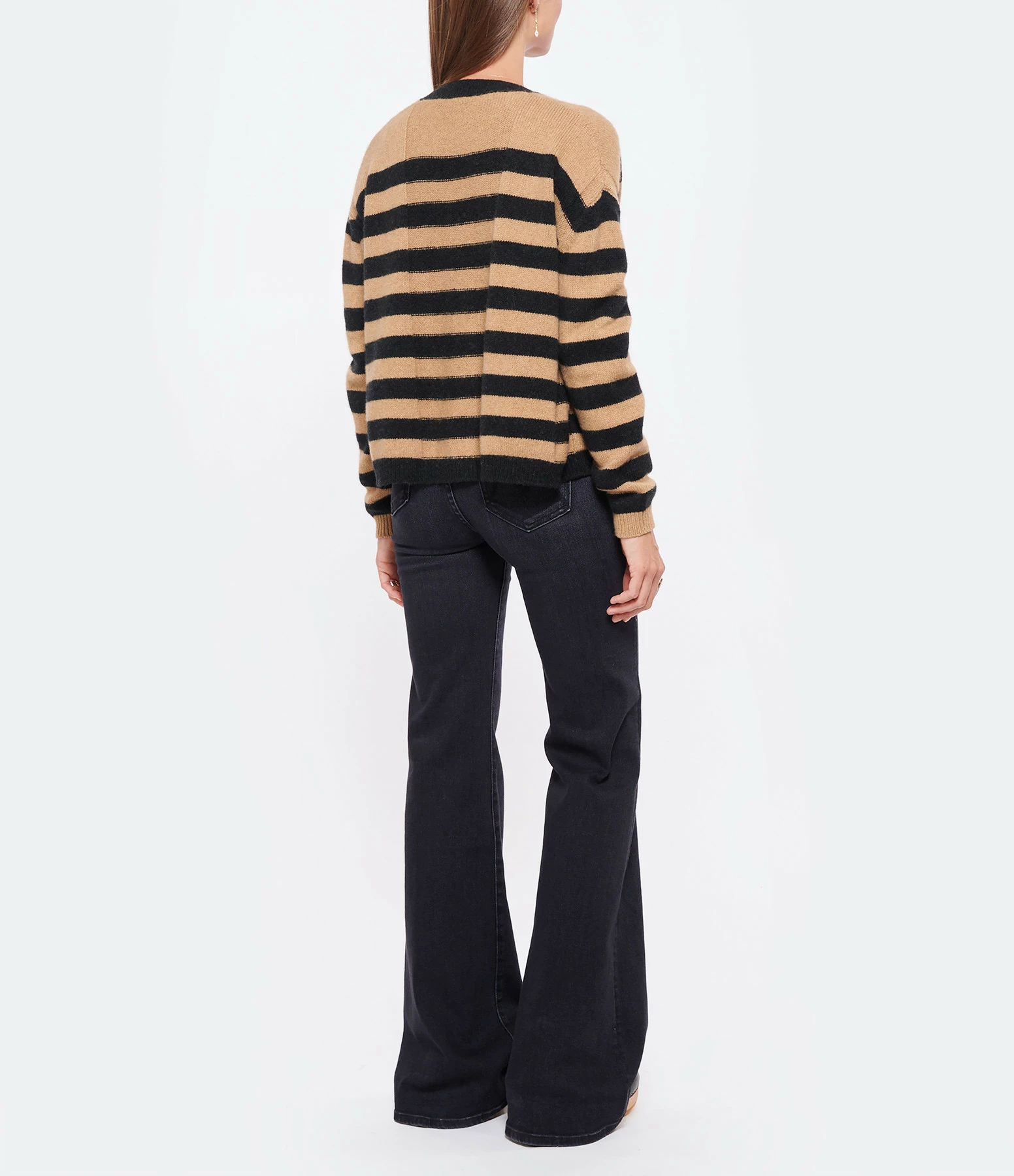 Tout neuf 👏 ROBERTO COLLINA Cardigan Rayures Noir Camel 😀 5 Tout neuf 👏 ROBERTO COLLINA Cardigan Rayures Noir Camel 😀 – Image 5